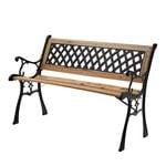 Mimosa Cast Iron Back Timber Bench