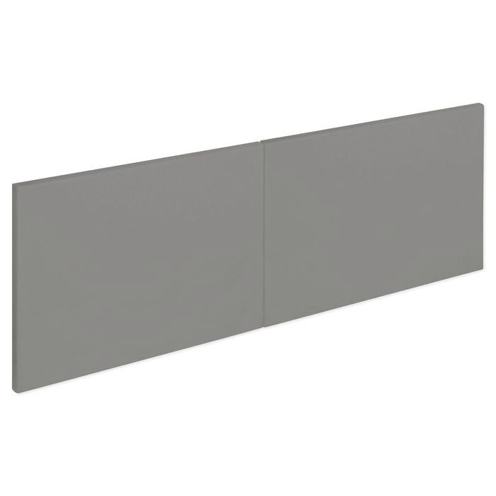 Kaboodle 950mm Smoked Grey Modern Overhead Door - 2 Pack