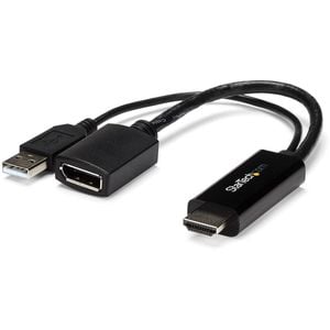 Startech.com Hdmi To Displayport Adapter - 4k 30hz - Hdmi To Displayport Converter - Compact Hdmi To Dp Adapter