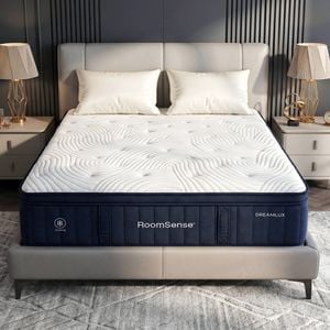 Roomsense Queen Mattress, 34cm Thick Medium Soft Tencel Cooling Mattress