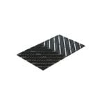 Axton 75 x 45cm Black V Scrape Rubber Mat