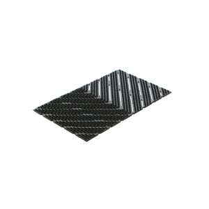 Axton 75 x 45cm Black V Scrape Rubber Mat