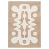 Loopsie-290cm X 190cm-farino Beige And Ivory Abstract Washable Rug