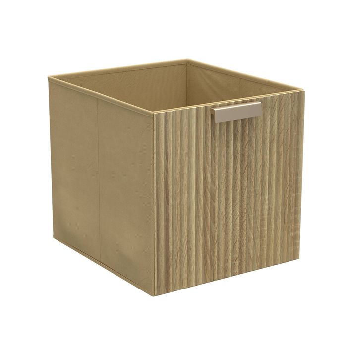 Flexi Storage Clever Cube Oak-Finish Corrugated Insert