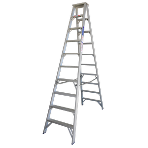 Indalex 3.0m 180kg Pro Series Industrial Aluminium Double Sided Step Ladder