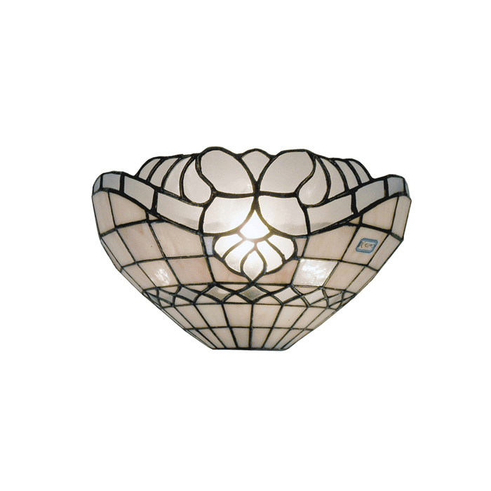 G&g Vienna Flush 1 Light Tiffany Wall Light