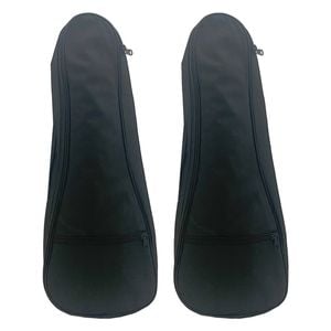 2PK Tribute 21" Padded Ukulele Gig Bag w/ Zip Up Pocket Black