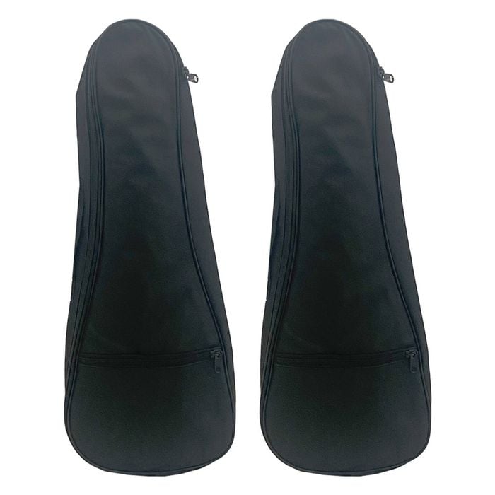 2PK Tribute 21" Padded Ukulele Gig Bag w/ Zip Up Pocket Black