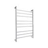 Barelli Brushed Stainless Steel 9 Square Bar Heated Towel Rail