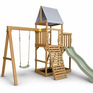 Georgia Swing Fort - Sage Slide & Accessories