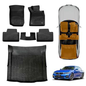 Floor Mats Boot Liner for BMW 3 Series & M3 Sedan 2019-Onwards  Cargo Car Trunk Luggage Tray