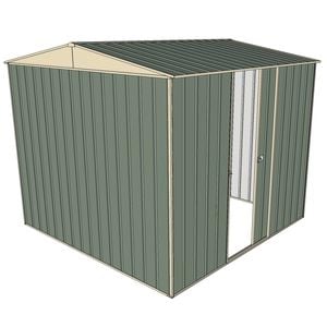 Build-a-Shed 2.3 x 2.3 x 2.3m Gable Single Sliding Side Door Shed - Green