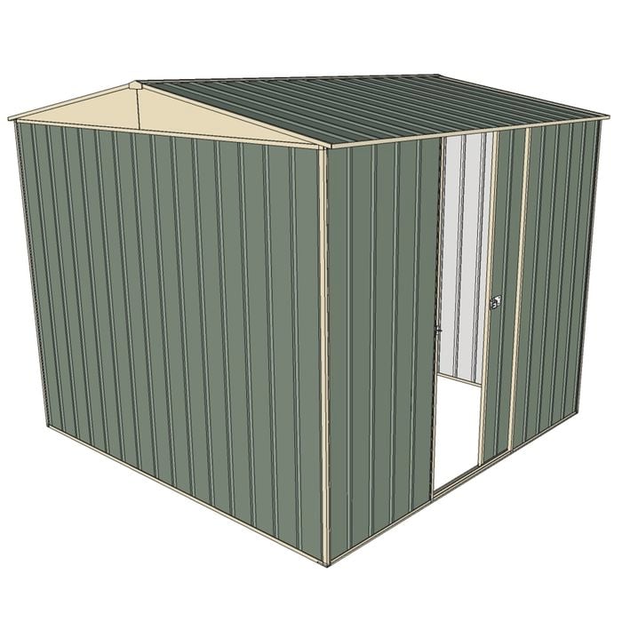 Build-a-Shed 2.3 x 2.3 x 2.3m Gable Single Sliding Side Door Shed - Green