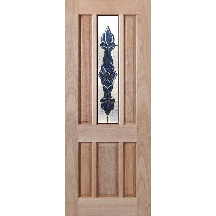 Woodcraft 2040 x 820 x 40mm Entrance Door Hamlett Bevelled Blue TG Mirror TG10BB