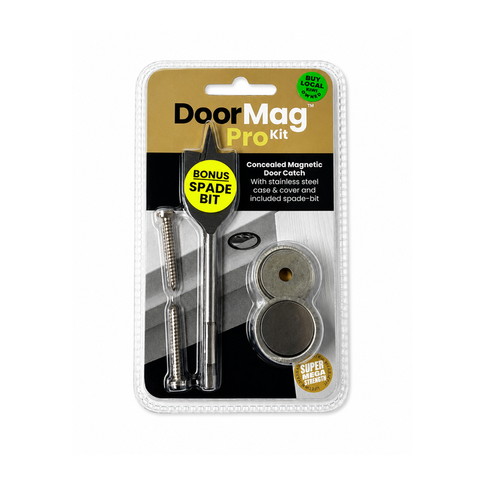Magnetic Door Latch And Stainless Steel Cover Set