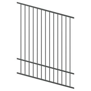 ProtectorAl 0350-1200W x 1500H Monument Flat Top Pool Fence Panel Raked Up to 15º