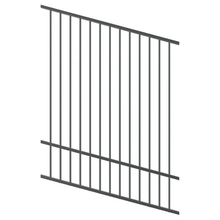 ProtectorAl 0350-1200W x 1500H Monument Flat Top Pool Fence Panel Raked Up to 15º