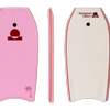 Summer vibes Grom 33" Boogie Board With Coil - Pink White