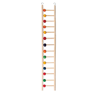 Avi One Bird Toy Wooden Ladder 14 Rung W/beads (22912)