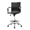 Artiss Black PU Leather Drafting Office Chair