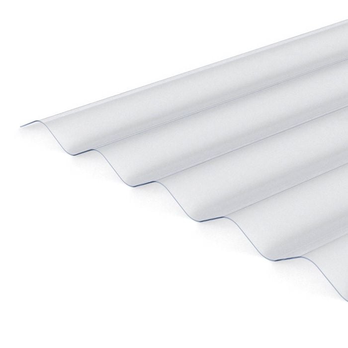 Suntuf 860 x 1800mm Clear BioBase Corrugated Polycarbonate
