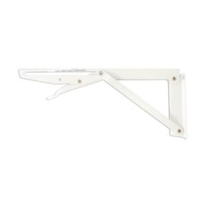 Carinya 250 x 115mm White Spring Loaded Folding Bracket