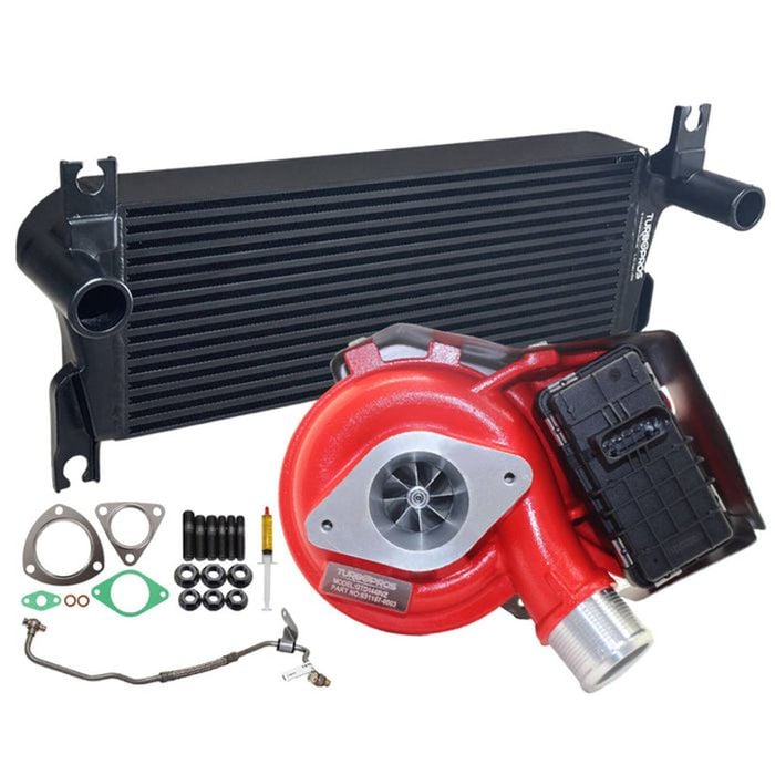 Gen1 High Flow Turbo Charger With 106mm Intercooler And Genuine Oil Feed Pipe For Ford Ranger 2.2l 2015 Onwards