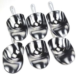 Aluminium Scoops 140ml/5oz Each - Set of 6