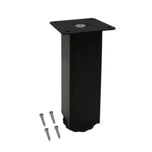 Adoored 40 x 40 x 150mm Black Square Table Leg