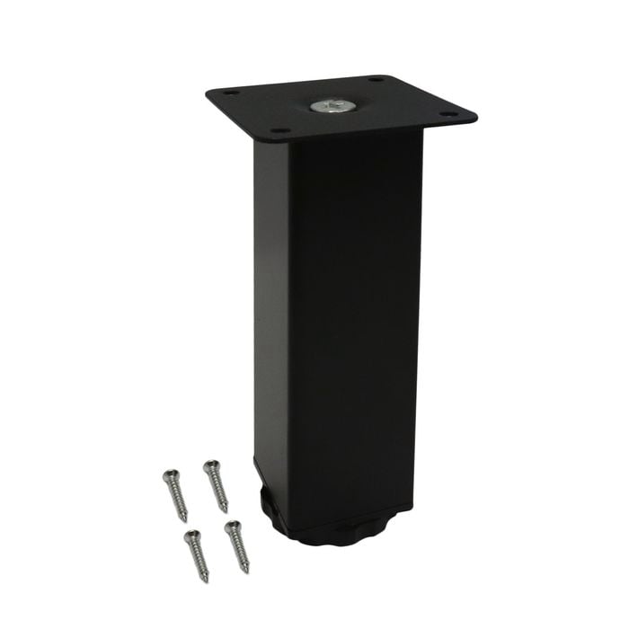 Adoored 40 x 40 x 150mm Black Square Table Leg