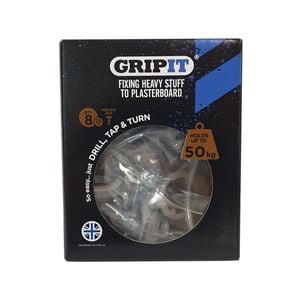 Gripit 20mm Brown Plasterboard Fixing - 8 Pack 
