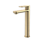Caroma Brushed Brass Luna Tower Basin Mixer WELS 6 Star 4.5L/min