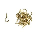 Everhang 7mm Brass Plated Cup Hook - 25 Pack