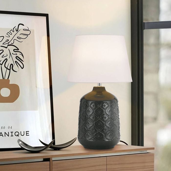 Telbix Grey/White Baci Table Lamp