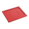 Inox Macel Gastronorm Lid Polypropylene 1/1 Size Red 530x315x25mm