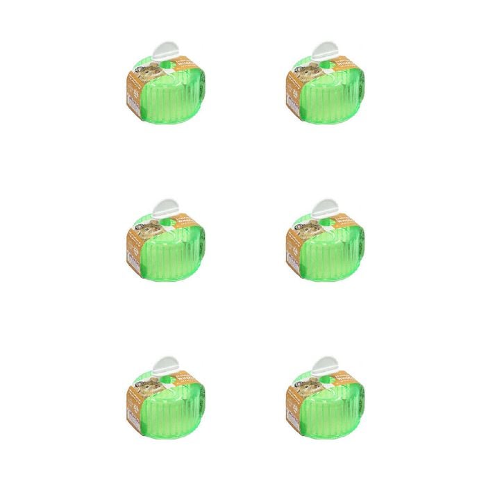 6PK Dudley's World Of Pets Small Pet Exercise Wheel Green