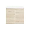 CIBO 600mm Coast Veneer Nordic Wall Hung Bathroom Vanity With Solid Surface Top