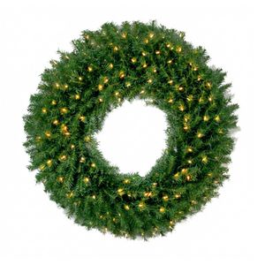 Pre-Lit Christmas Wreath - 24"/61 cm