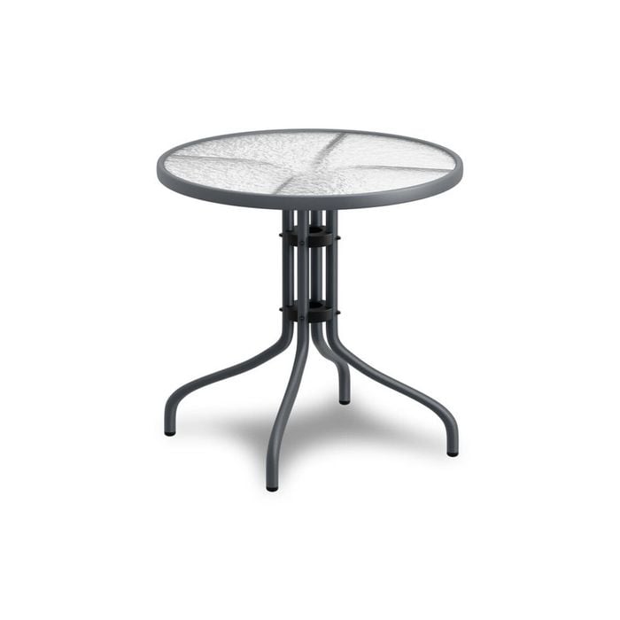 ALFORDSON Grey 60cm Round Side Table