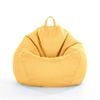 Catzon Bean Bag Chair Cover (No Filler) Linen Washable-Yellow(M)