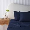 Accesorize Bamboo Cotton Mega Sheet Set Navy - Super King Bed