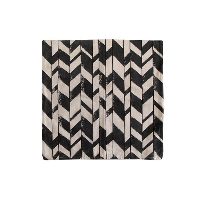Alexa Black Printed Cushion Cover 43 x 43cm