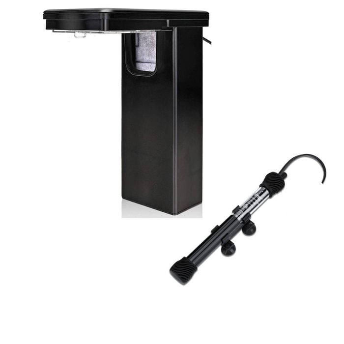Hygger Aquarium Filter Light and  Aquarium Heater 300W - KBHG982300W - Black | One size | KBHG982300W