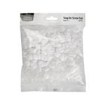 Taskmaster 6 - 8g White Snap On Screw Caps - 250 Pack