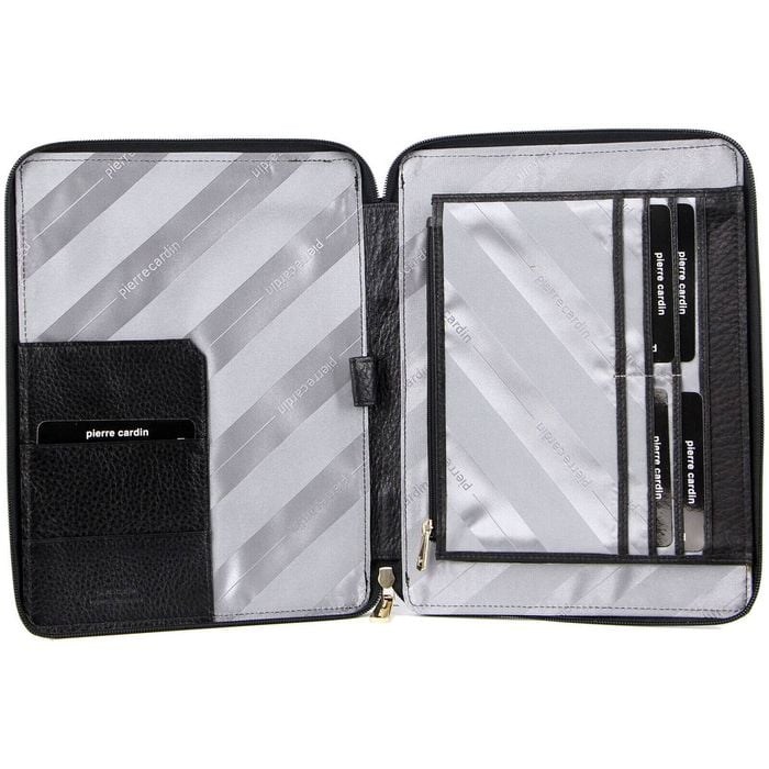 Pierre Cardin Unisex Docut Folio for iPad Tablet Compendium Cover Case Black