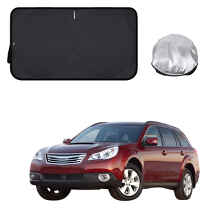 Front Windscreen Sun Shade for Subaru Outback 2009 - 2014 4GEN - Standard 150 x 85 cm - Black