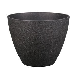 EDEN 44cm Black Faux Planter