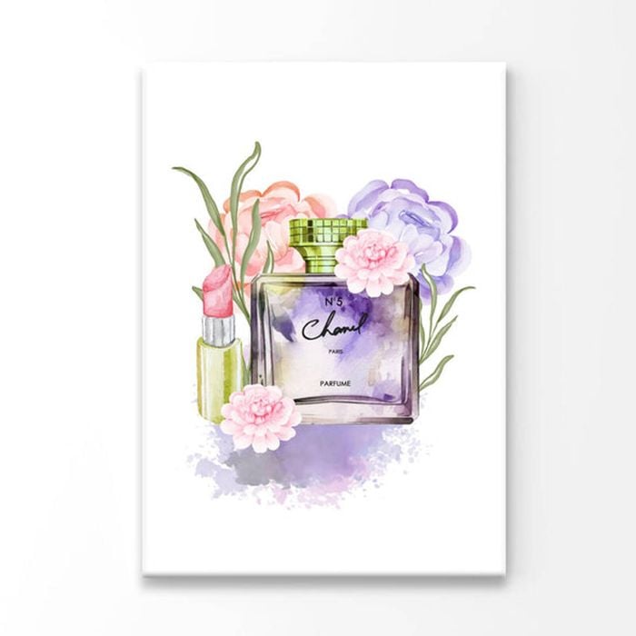 Pink-Purple Perfume with Yellow Cap  Print 100% Australian Made 90 x 120cm  (Acrylic)