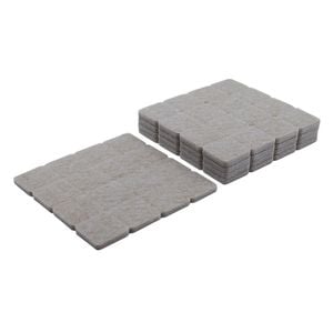 Syneco 25 x 25mm Square Felt Floor Protection - 80 Pack