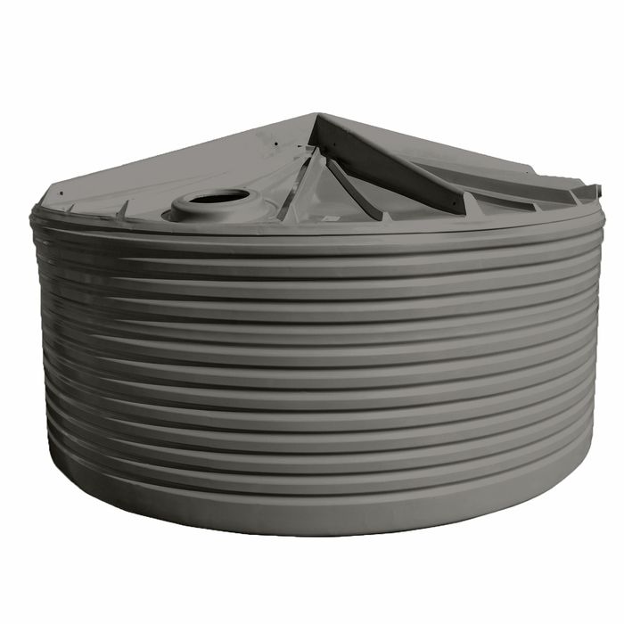 Clark Tanks 23600L Round Poly Water Tank - Gull Grey
